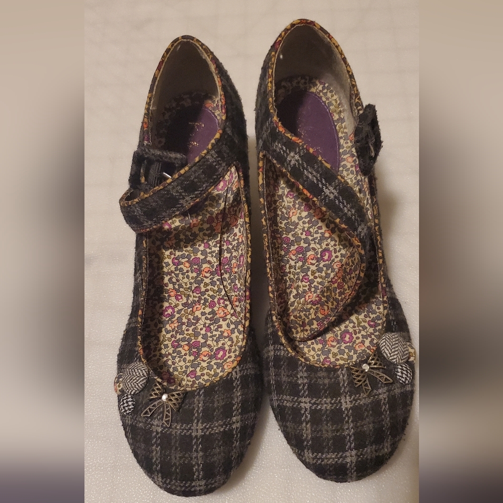Plaid Ruby Shoo Mary Jane Heel, EU size 39